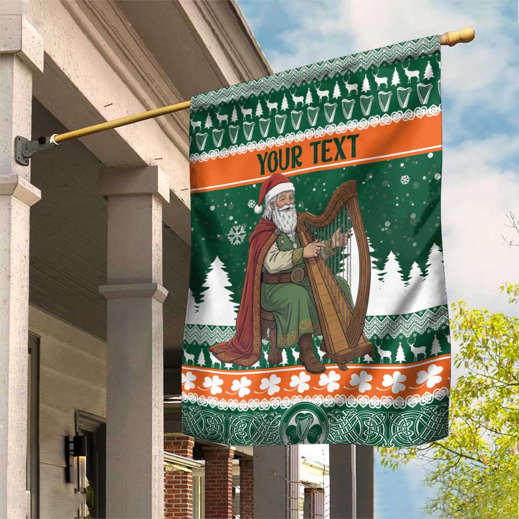 Ireland Christmas Personalized Garden Flag Daidi na Nollag With Irish Harp - Wonder Print Shop