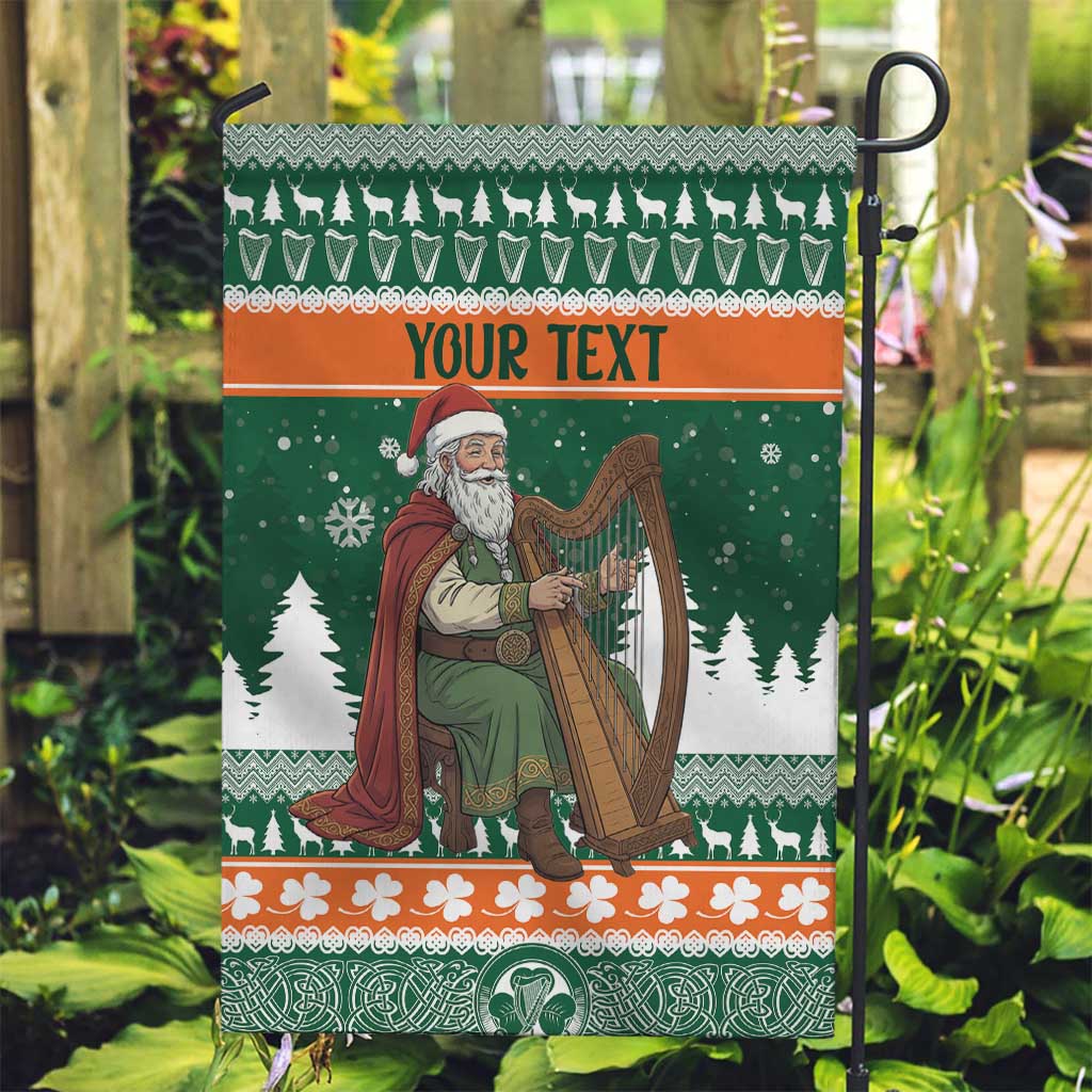 Ireland Christmas Personalized Garden Flag Daidi na Nollag With Irish Harp - Wonder Print Shop