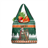 Ireland Christmas Personalized Grocery Bag Daidi na Nollag With Irish Harp - Wonder Print Shop