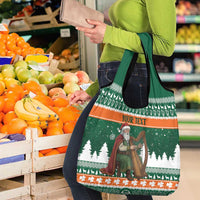 Ireland Christmas Personalized Grocery Bag Daidi na Nollag With Irish Harp - Wonder Print Shop