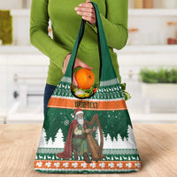 Ireland Christmas Personalized Grocery Bag Daidi na Nollag With Irish Harp - Wonder Print Shop