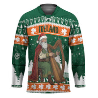 Ireland Christmas Personalized Hockey Jersey Daidi na Nollag With Irish Harp - Wonder Print Shop