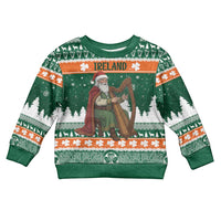 Ireland Christmas Personalized Kid Ugly Christmas Sweater Daidi na Nollag With Irish Harp - Wonder Print Shop