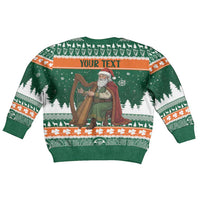 Ireland Christmas Personalized Kid Ugly Christmas Sweater Daidi na Nollag With Irish Harp - Wonder Print Shop