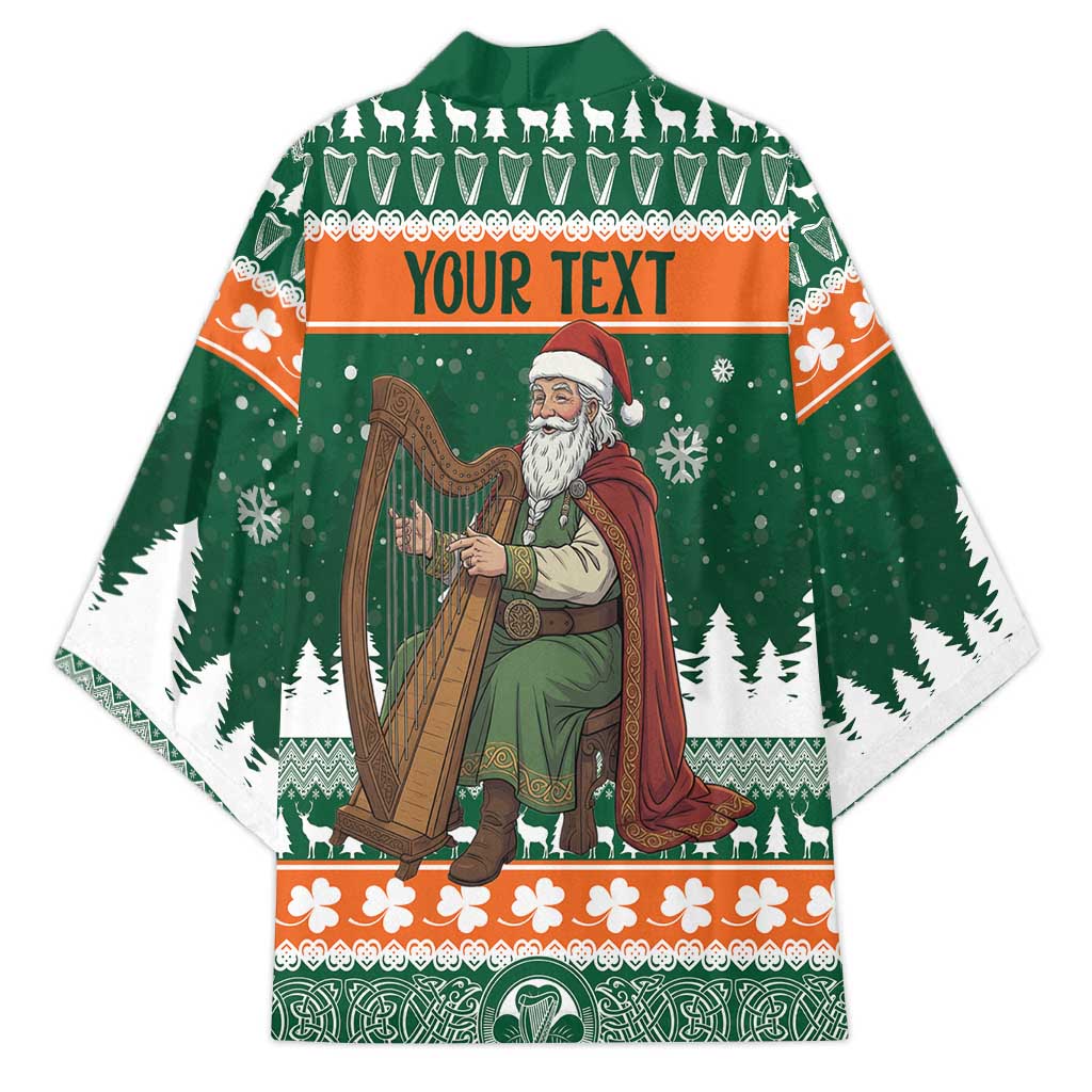 Ireland Christmas Personalized Kimono Daidi na Nollag With Irish Harp - Wonder Print Shop