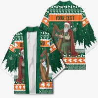 Ireland Christmas Personalized Kimono Daidi na Nollag With Irish Harp - Wonder Print Shop
