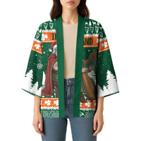 Ireland Christmas Personalized Kimono Daidi na Nollag With Irish Harp - Wonder Print Shop