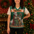 Ireland Christmas Personalized Christmas Knitted V-Neck Vest Daidi na Nollag With Irish Harp - Wonder Print Shop