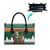 Ireland Christmas Personalized Leather Bag Daidi na Nollag With Irish Harp - Wonder Print Shop