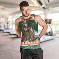 Ireland Christmas Personalized Men Tank Top Daidi na Nollag With Irish Harp - Wonder Print Shop