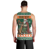 Ireland Christmas Personalized Men Tank Top Daidi na Nollag With Irish Harp - Wonder Print Shop