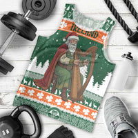 Ireland Christmas Personalized Men Tank Top Daidi na Nollag With Irish Harp - Wonder Print Shop
