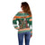 Ireland Christmas Personalized Off Shoulder Sweater Daidi na Nollag With Irish Harp - Wonder Print Shop