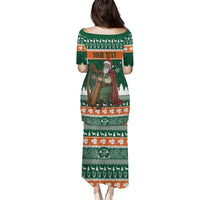 Ireland Christmas Personalized Puletasi Daidi na Nollag With Irish Harp - Wonder Print Shop