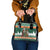 Ireland Christmas Personalized Shoulder Handbag Daidi na Nollag With Irish Harp - Wonder Print Shop