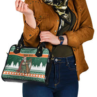 Ireland Christmas Personalized Shoulder Handbag Daidi na Nollag With Irish Harp - Wonder Print Shop