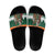 Ireland Christmas Personalized Slide Sandals Daidi na Nollag With Irish Harp - Wonder Print Shop