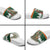 Ireland Christmas Personalized Slide Sandals Daidi na Nollag With Irish Harp - Wonder Print Shop