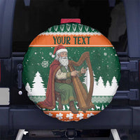 Ireland Christmas Personalized Spare Tire Cover Daidi na Nollag With Irish Harp - Wonder Print Shop
