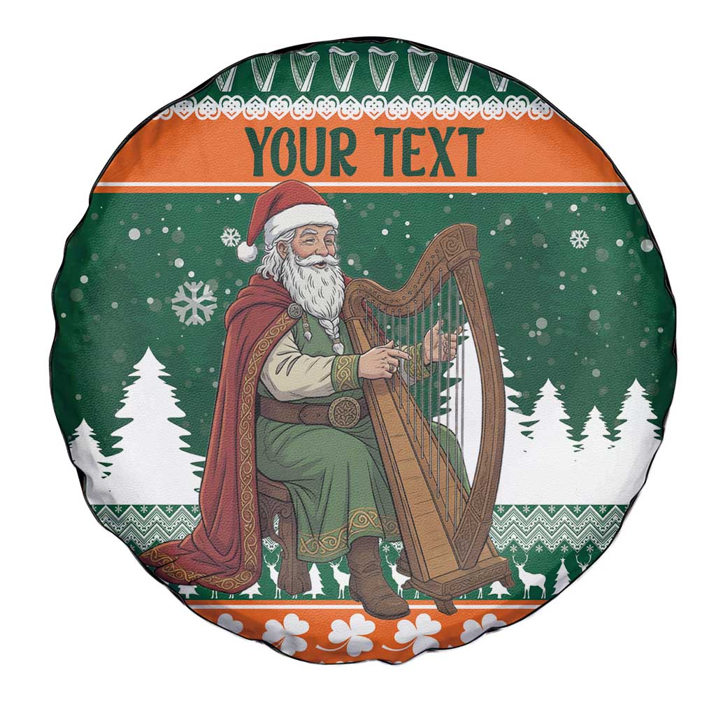 Ireland Christmas Personalized Spare Tire Cover Daidi na Nollag With Irish Harp - Wonder Print Shop