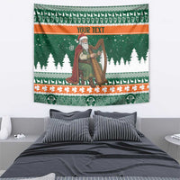Ireland Christmas Personalized Tapestry Daidi na Nollag With Irish Harp - Wonder Print Shop