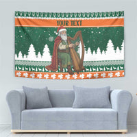 Ireland Christmas Personalized Tapestry Daidi na Nollag With Irish Harp - Wonder Print Shop