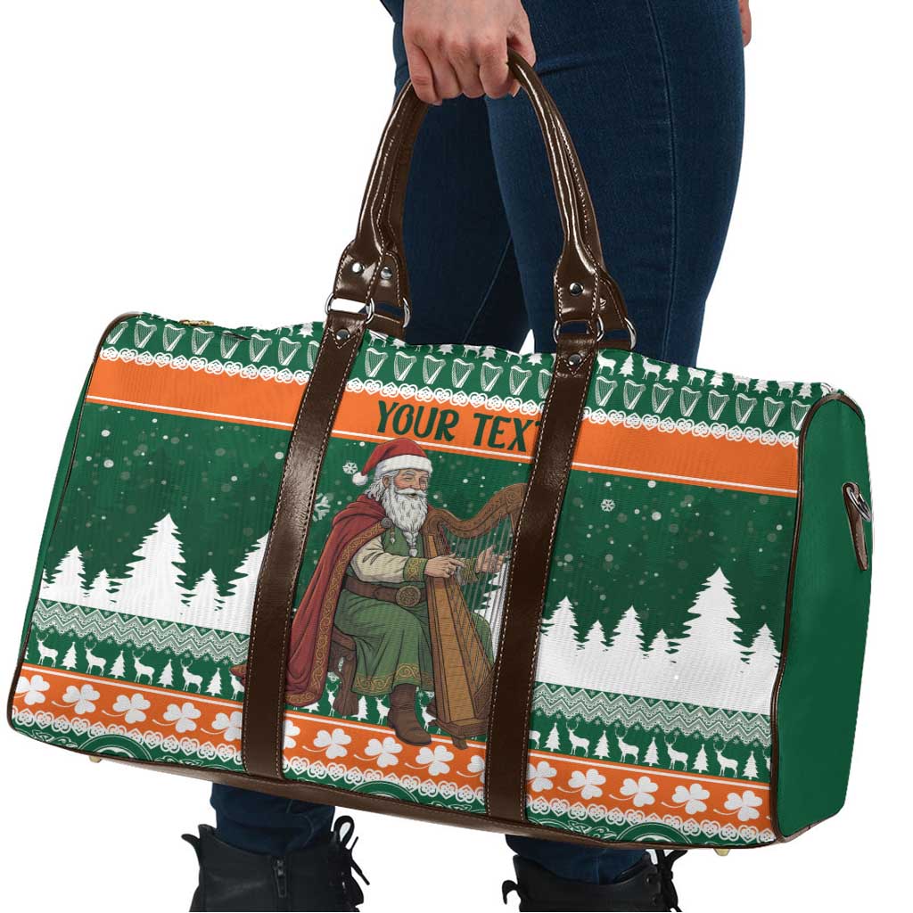 Ireland Christmas Personalized Travel Bag Daidi na Nollag With Irish Harp - Wonder Print Shop