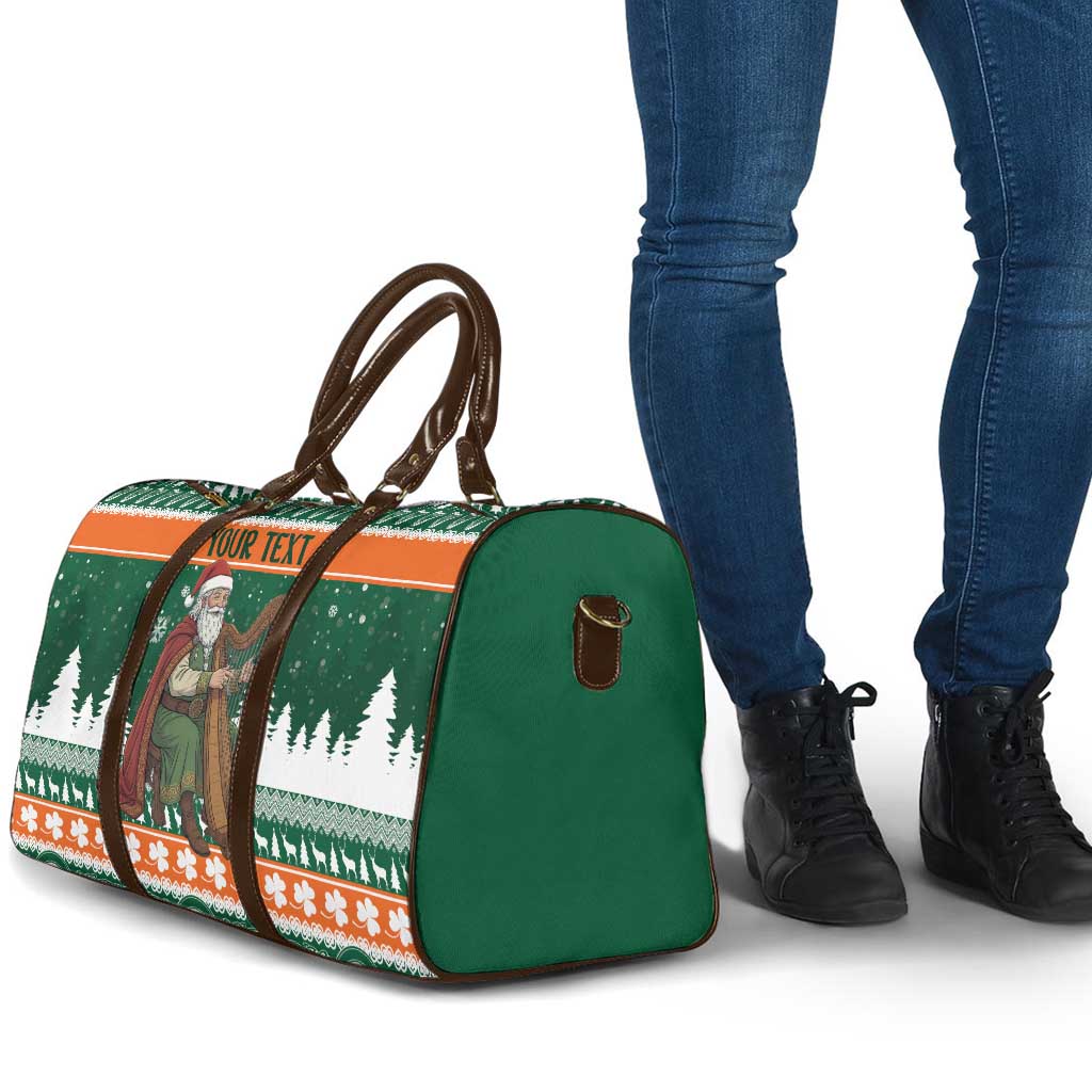 Ireland Christmas Personalized Travel Bag Daidi na Nollag With Irish Harp - Wonder Print Shop