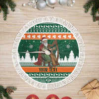 Ireland Christmas Personalized Tree Skirt Daidi na Nollag With Irish Harp - Wonder Print Shop