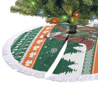 Ireland Christmas Personalized Tree Skirt Daidi na Nollag With Irish Harp - Wonder Print Shop