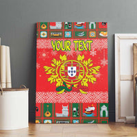 Personalized Portugal Christmas Canvas Wall Art Coat Of Arms - Feliz Natal - Wonder Print Shop