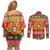 Personalized Portugal Christmas Couples Matching Off Shoulder Short Dress and Long Sleeve Button Shirt Coat Of Arms - Feliz Natal - Wonder Print Shop