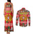Personalized Portugal Christmas Couples Matching Tank Maxi Dress and Long Sleeve Button Shirt Coat Of Arms - Feliz Natal - Wonder Print Shop
