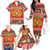 Personalized Portugal Christmas Family Matching Off The Shoulder Long Sleeve Dress and Hawaiian Shirt Coat Of Arms - Feliz Natal - Wonder Print Shop