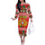 Personalized Portugal Christmas Family Matching Off The Shoulder Long Sleeve Dress and Hawaiian Shirt Coat Of Arms - Feliz Natal - Wonder Print Shop