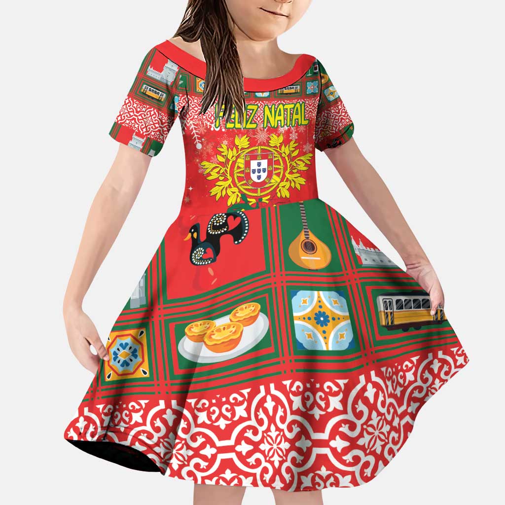 Personalized Portugal Christmas Family Matching Puletasi and Hawaiian Shirt Coat Of Arms - Feliz Natal - Wonder Print Shop