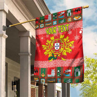Personalized Portugal Christmas Garden Flag Coat Of Arms - Feliz Natal - Wonder Print Shop