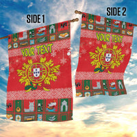 Personalized Portugal Christmas Garden Flag Coat Of Arms - Feliz Natal - Wonder Print Shop