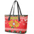 Personalized Portugal Christmas Leather Tote Bag Coat Of Arms - Feliz Natal - Wonder Print Shop