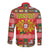 Personalized Portugal Christmas Long Sleeve Button Shirt Coat Of Arms - Feliz Natal - Wonder Print Shop