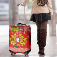 Personalized Portugal Christmas Luggage Cover Coat Of Arms - Feliz Natal - Wonder Print Shop