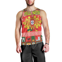 Personalized Portugal Christmas Men Tank Top Coat Of Arms - Feliz Natal - Wonder Print Shop