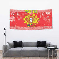 Personalized Portugal Christmas Tapestry Coat Of Arms - Feliz Natal - Wonder Print Shop