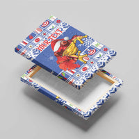 Personalized Puerto Rico Christmas Canvas Wall Art Coqui With Red Maga Flower - Wonder Print Shop