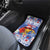 Personalized Puerto Rico Christmas Car Mats Coqui With Red Maga Flower - Wonder Print Shop