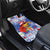 Personalized Puerto Rico Christmas Car Mats Coqui With Red Maga Flower - Wonder Print Shop