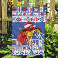 Personalized Puerto Rico Christmas Garden Flag Coqui With Red Maga Flower - Wonder Print Shop