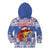 Personalized Puerto Rico Christmas Kid Hoodie Coqui With Red Maga Flower - Wonder Print Shop