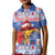 Personalized Puerto Rico Christmas Kid Polo Shirt Coqui With Red Maga Flower - Wonder Print Shop