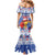 Personalized Puerto Rico Christmas Mermaid Dress Coqui With Red Maga Flower - Wonder Print Shop